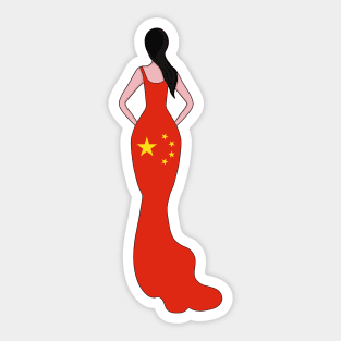 China Woman Sticker